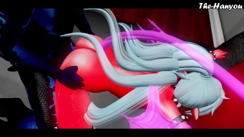 Чулки до бедра, сперма вовнутрь, 3d